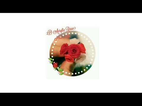 Advanced 3D Acrylic Rose Nail Art