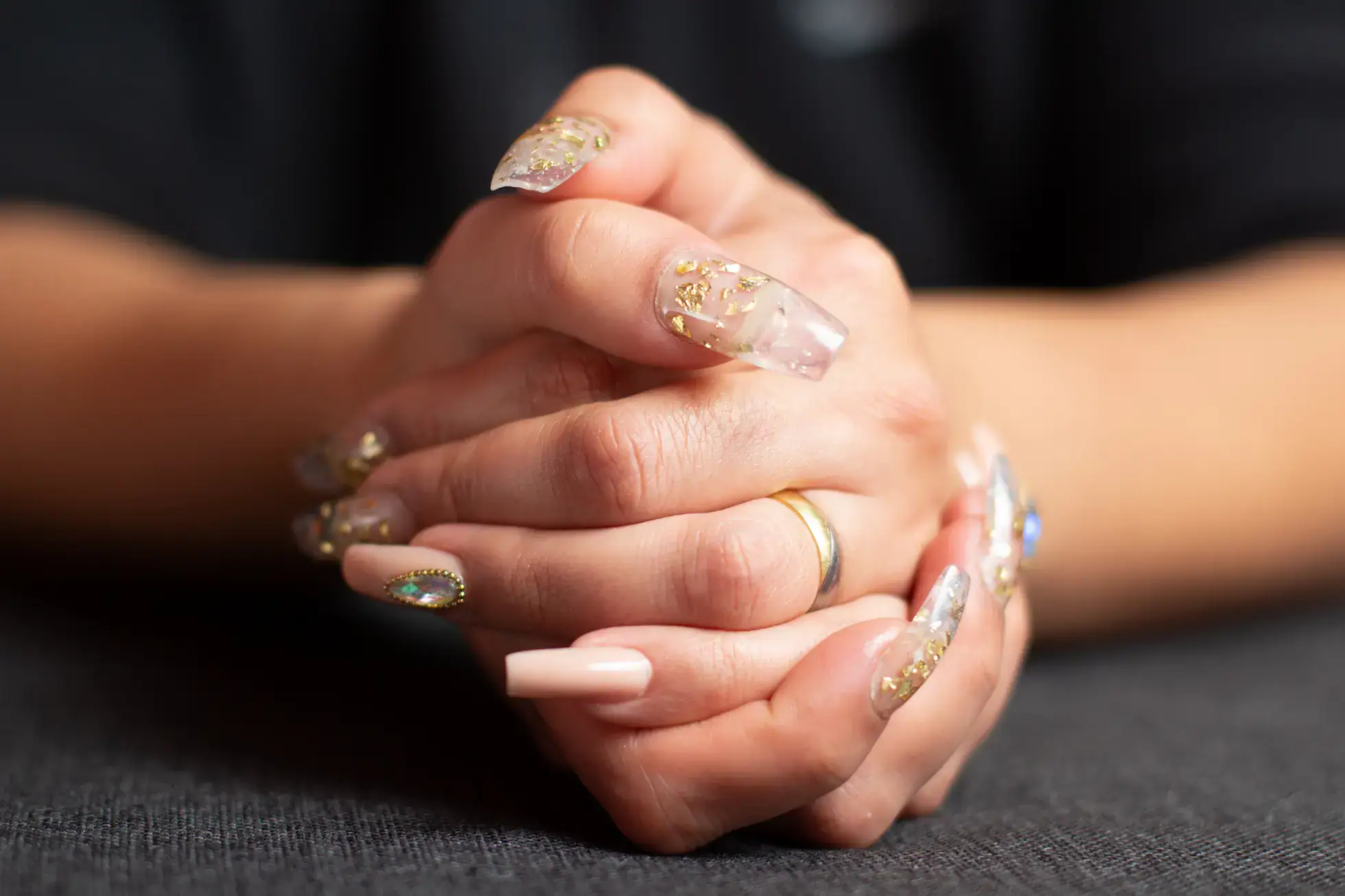 Closeup shot of female hands with trendy glossy ma 2023 11 27 05 10 51 utc