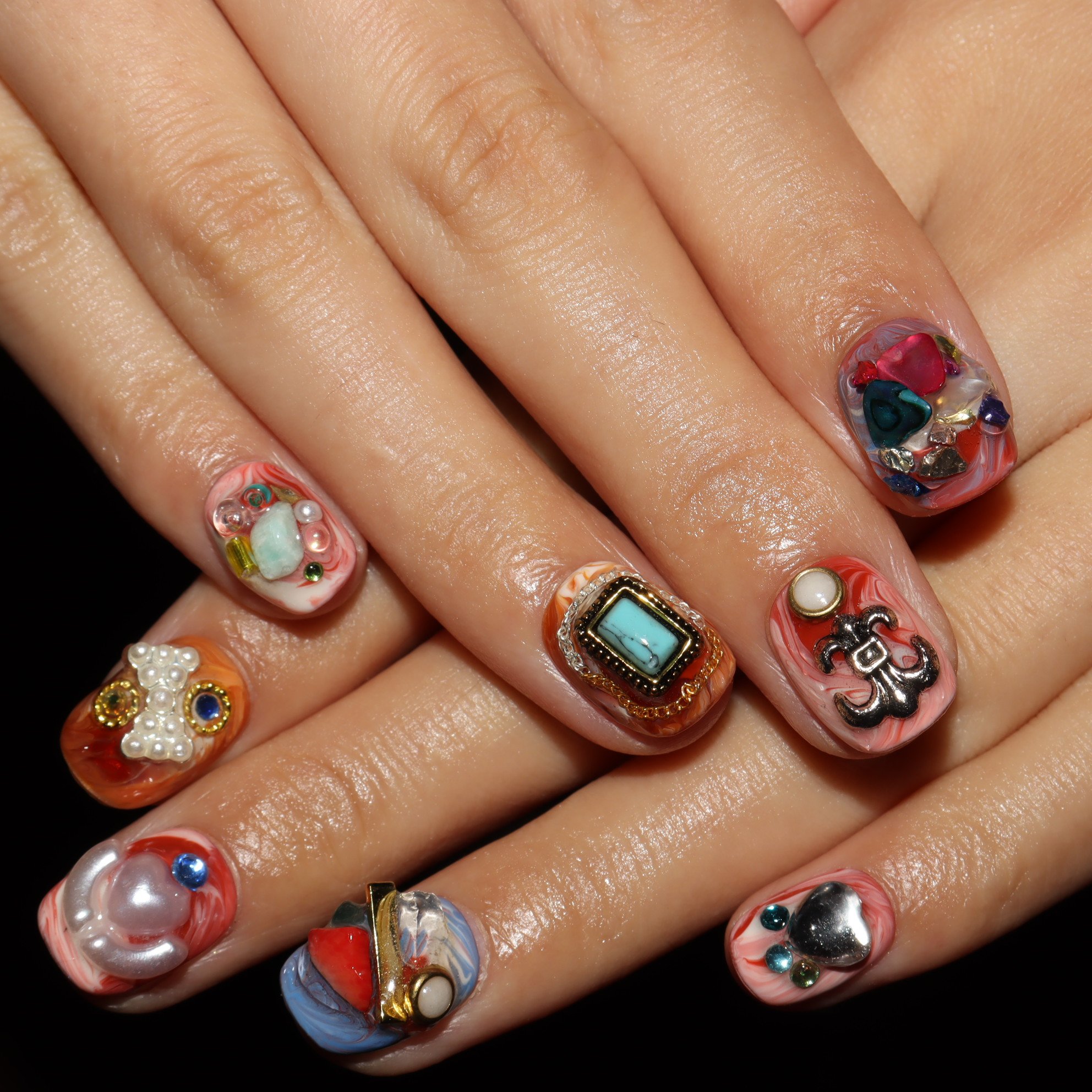 Press on nails 3464