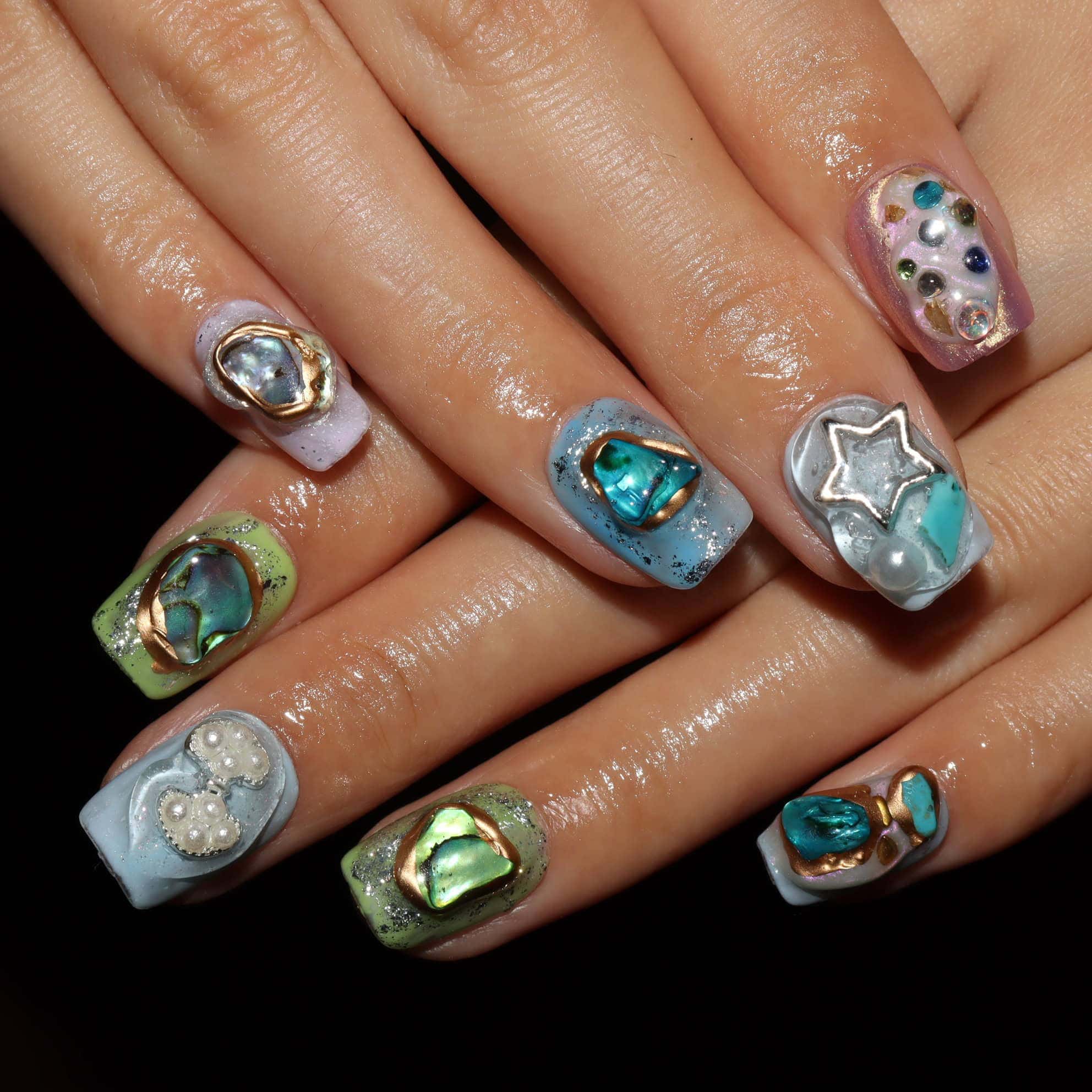 Press on nails 3698