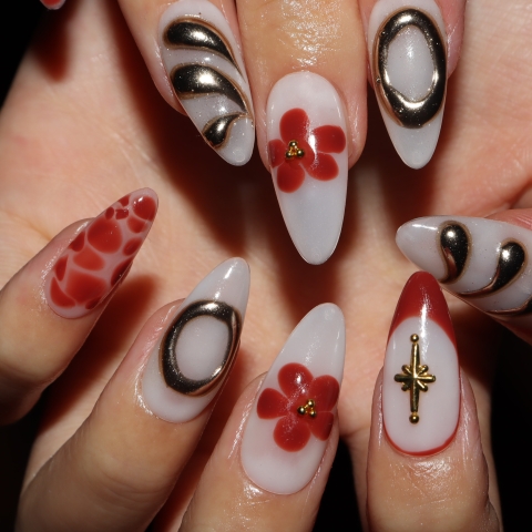 Press on nails 3874