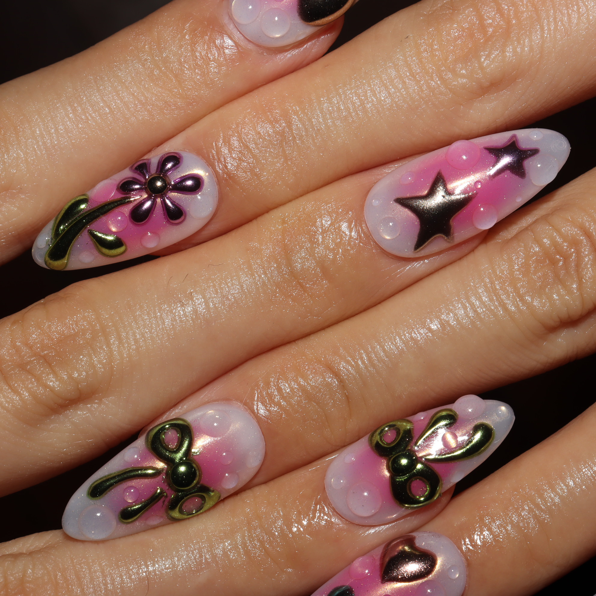 Press on nails 3906