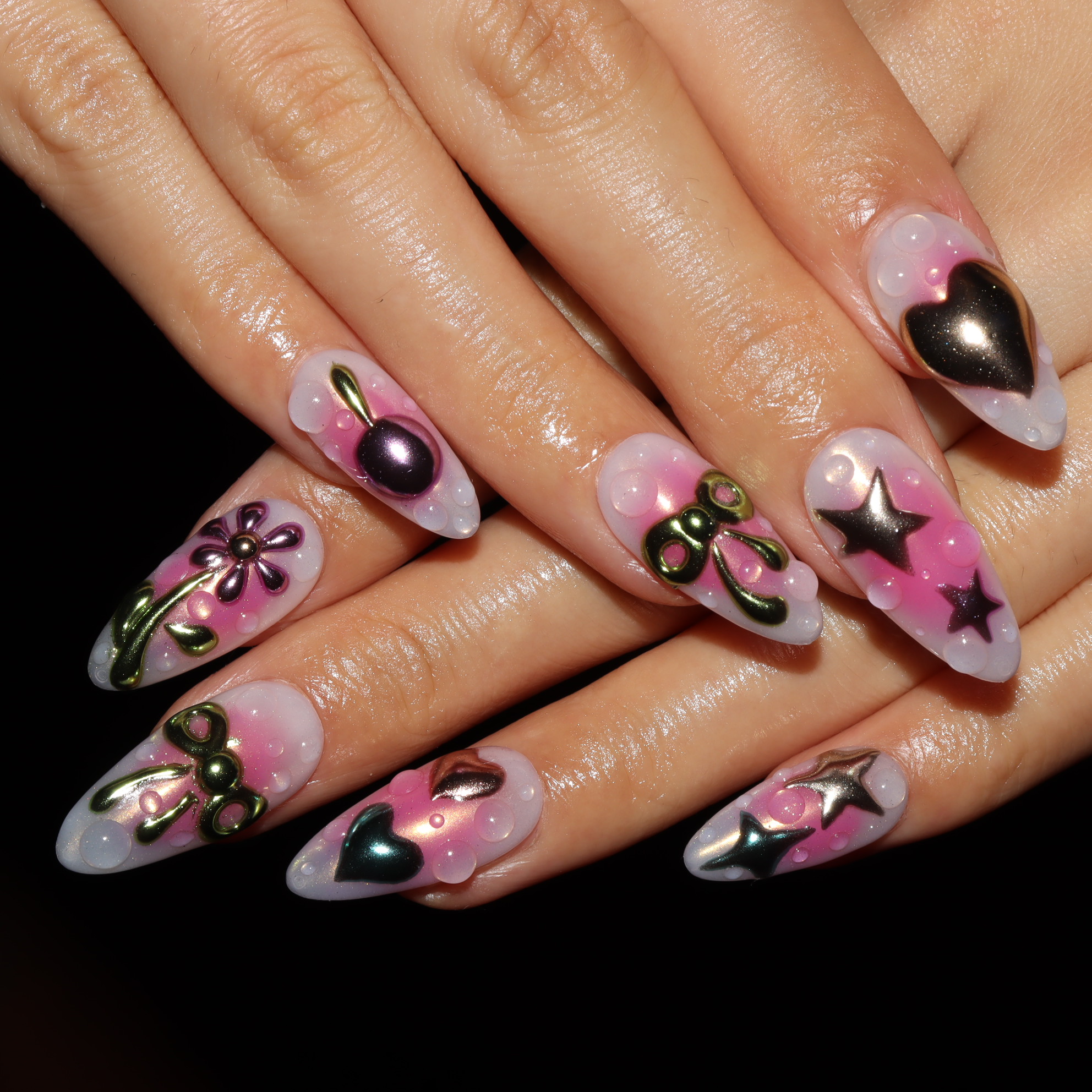 Press on nails 3907